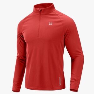 Gradual NEW Red Quarter Zip Athletic Pullover XXXL Mens 3XL Performance Top